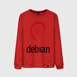 Мужской свитшот Debian