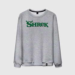Свитшот хлопковый мужской Shrek: Logo, цвет: меланж