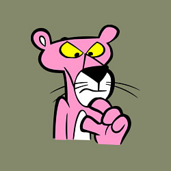 Свитшот хлопковый мужской Розовая пантера, цвет: авокадо — фото 2