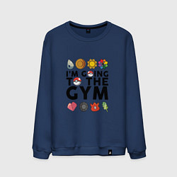 Мужской свитшот Pokemon Im going to the gym (black)