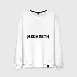 Свитшот хлопковый мужской Megadeth, цвет: белый