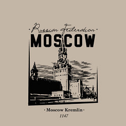 Свитшот хлопковый мужской Moscow Kremlin 1147, цвет: миндальный — фото 2