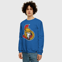 Свитшот хлопковый мужской Ottawa Senators, цвет: синий — фото 2