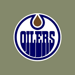 Свитшот хлопковый мужской Edmonton Oilers, цвет: авокадо — фото 2