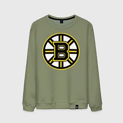 Свитшот хлопковый мужской Boston Bruins, цвет: авокадо