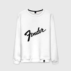 Свитшот хлопковый мужской Fender, цвет: белый