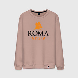 Свитшот хлопковый мужской AS Roma 1927, цвет: пыльно-розовый