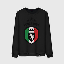 Свитшот хлопковый мужской Forza Juventus, цвет: черный