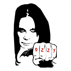 Свитшот хлопковый мужской Ozzy Ozborn, цвет: белый — фото 2