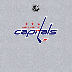 Свитшот хлопковый мужской Washington Capitals: Ovechkin 8, цвет: меланж — фото 2