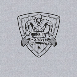 Свитшот хлопковый мужской Workout Street Champion, цвет: меланж — фото 2