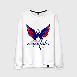 Свитшот хлопковый мужской Washington Capitals: Ovechkin, цвет: белый