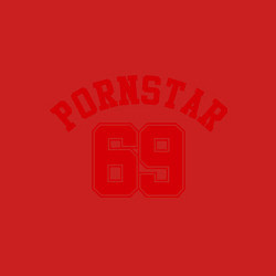 Свитшот хлопковый мужской Pornstar 69, цвет: красный — фото 2