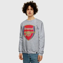 Свитшот хлопковый мужской Arsenal FC, цвет: меланж — фото 2