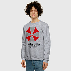 Свитшот хлопковый мужской Umbrella corporation, цвет: меланж — фото 2