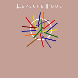 Свитшот хлопковый мужской Depeche Mode: Lines, цвет: пыльно-розовый — фото 2