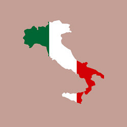 Свитшот хлопковый мужской Италия (Italy), цвет: пыльно-розовый — фото 2