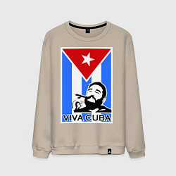 Мужской свитшот Fidel: Viva, Cuba!