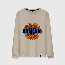 Свитшот хлопковый мужской Армения, цвет: миндальный
