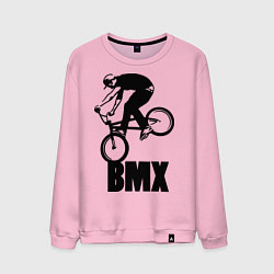 Свитшот хлопковый мужской BMX 3, цвет: светло-розовый