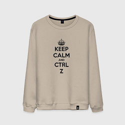 Мужской свитшот Keep Calm & Ctrl + Z