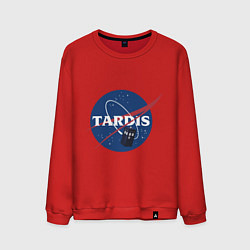 Свитшот хлопковый мужской Tardis NASA, цвет: красный