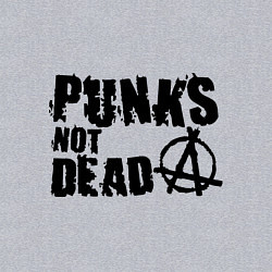 Свитшот хлопковый мужской Punks not dead, цвет: меланж — фото 2