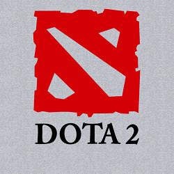 Свитшот хлопковый мужской Dota 2: Logo, цвет: меланж — фото 2