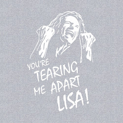 Свитшот хлопковый мужской Tearing me apart, цвет: меланж — фото 2