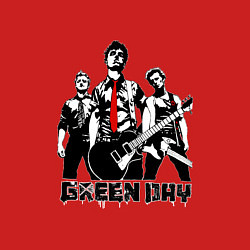 Свитшот хлопковый мужской Группа Green Day, цвет: красный — фото 2