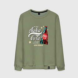 Свитшот хлопковый мужской Nuka-Cola Enjoy, цвет: авокадо