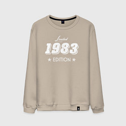 Свитшот хлопковый мужской Limited Edition 1983, цвет: миндальный