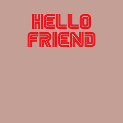 Свитшот хлопковый мужской Hello Friend, цвет: пыльно-розовый — фото 2
