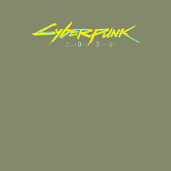 Свитшот хлопковый мужской Cyberpunk 2077, цвет: авокадо — фото 2