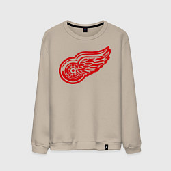 Свитшот хлопковый мужской Detroit Red Wings: Pavel Datsyuk, цвет: миндальный