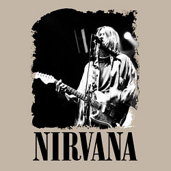 Свитшот хлопковый мужской Black Nirvana, цвет: миндальный — фото 2