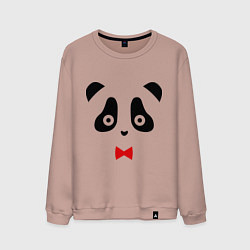 Свитшот хлопковый мужской Панда (мужская), цвет: пыльно-розовый
