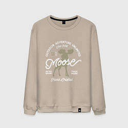 Свитшот хлопковый мужской Mosse: Trade Mark, цвет: миндальный