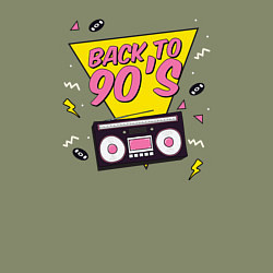 Свитшот хлопковый мужской Back to 90s, цвет: авокадо — фото 2