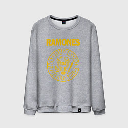 Свитшот хлопковый мужской Ramones, цвет: меланж