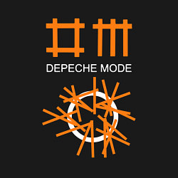 Свитшот хлопковый мужской Depeche Mode: Orange Lines, цвет: черный — фото 2