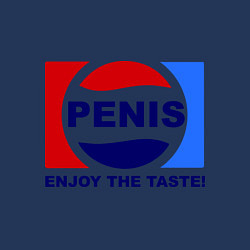 Свитшот хлопковый мужской Penis. Enjoy the taste, цвет: тёмно-синий — фото 2