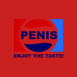 Свитшот хлопковый мужской Penis. Enjoy the taste, цвет: красный — фото 2