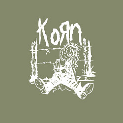 Свитшот хлопковый мужской Korn, цвет: авокадо — фото 2