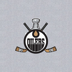 Свитшот хлопковый мужской Edmonton Oilers Hockey, цвет: меланж — фото 2