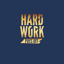 Свитшот хлопковый мужской Hard Work: Gold, цвет: тёмно-синий — фото 2