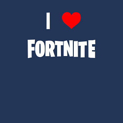 Свитшот хлопковый мужской I love Fortnite, цвет: тёмно-синий — фото 2