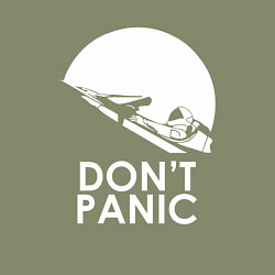 Свитшот хлопковый мужской Elon: Don't Panic, цвет: авокадо — фото 2