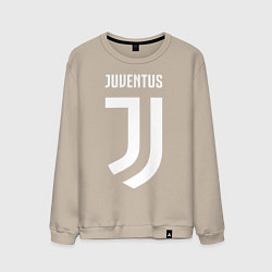 Свитшот хлопковый мужской FC Juventus, цвет: миндальный