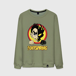 Свитшот хлопковый мужской The Offspring Boy, цвет: авокадо
